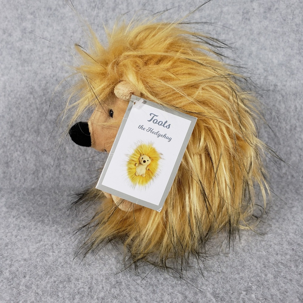 Aurora World Toots the Hedgehog Plush 6" Shaggy‎ Golden Fur Stuffed Animal NWT - Picture 9 of 12